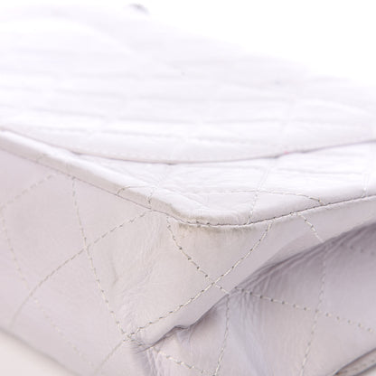 Chanel Aged Calfskin Quilted 50th Anniversary 2.55 Reissue 228 Flap White 12 of 27