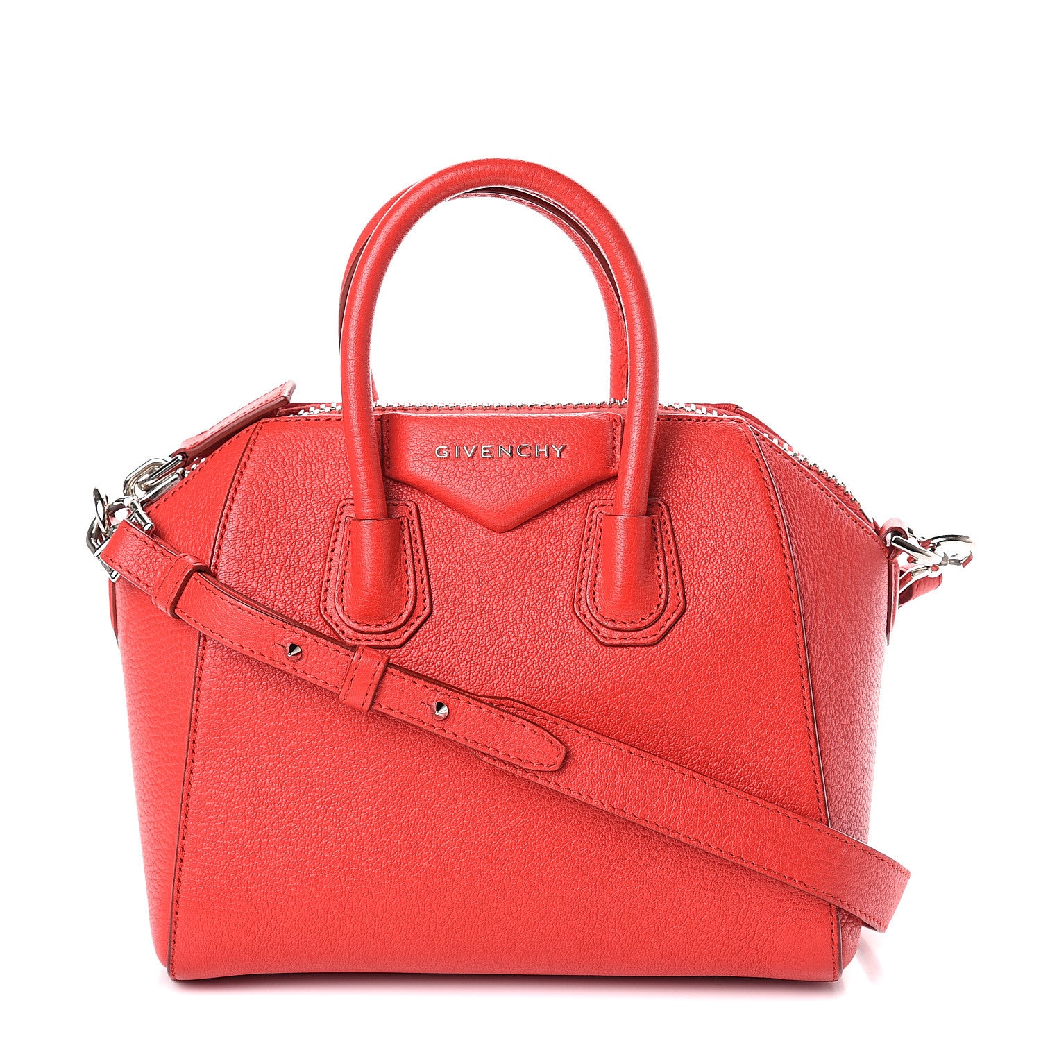 Givenchy Sugar Goatskin Mini Antigona Medium Red 1 of 8