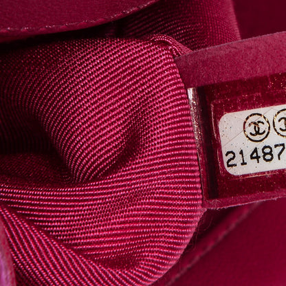 Chanel Velvet Quilted Medium Boy Flap Fuchsia 11 of 11