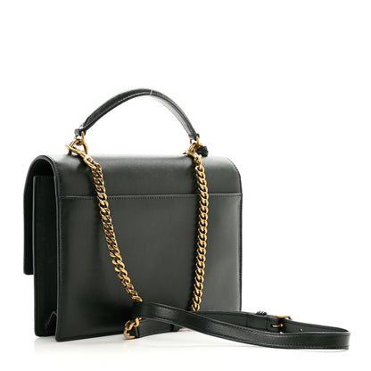 Saint Laurent Calfskin Medium Monogram Sunset Dark Green 3 of 12