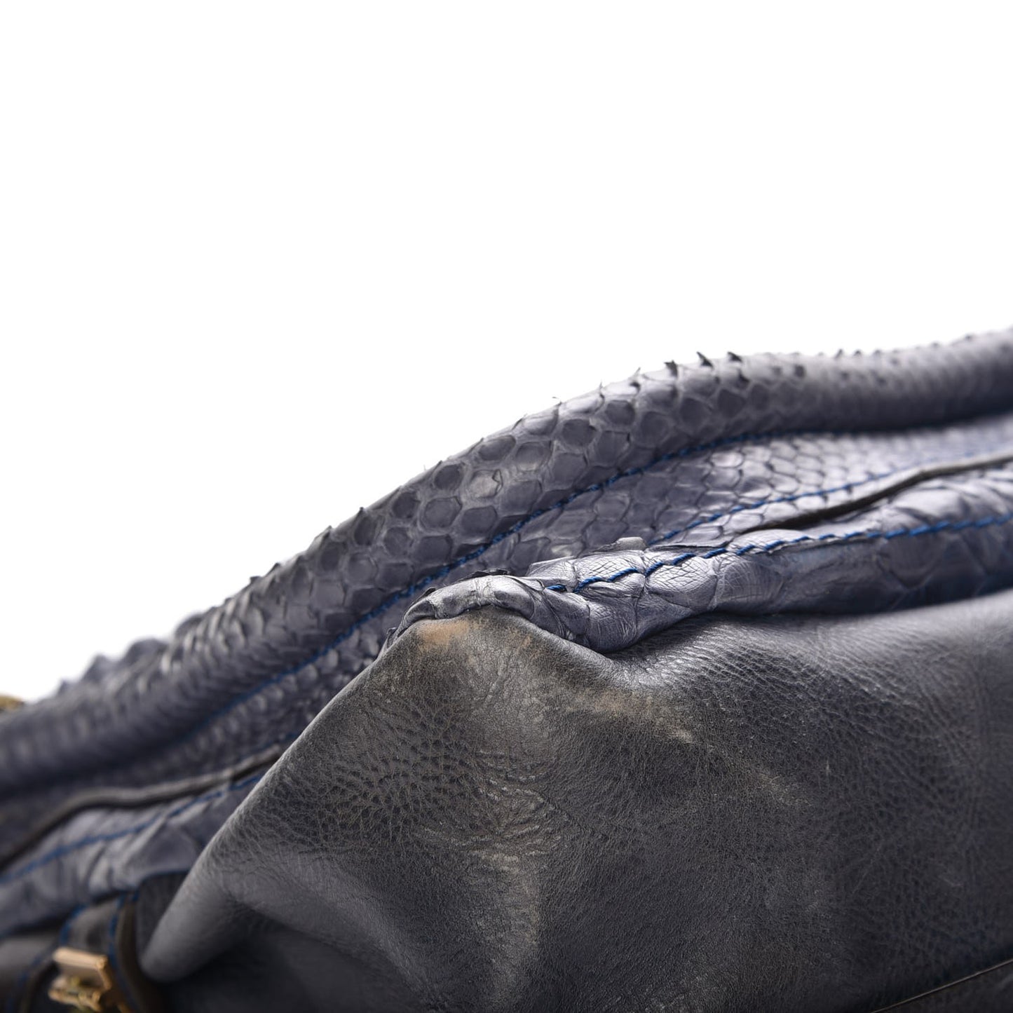 Python Calfskin Medium Paraty Blue Nuit