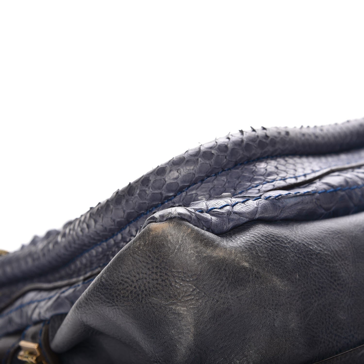 Chloe Python Calfskin Medium Paraty Blue Nuit 11 of 16