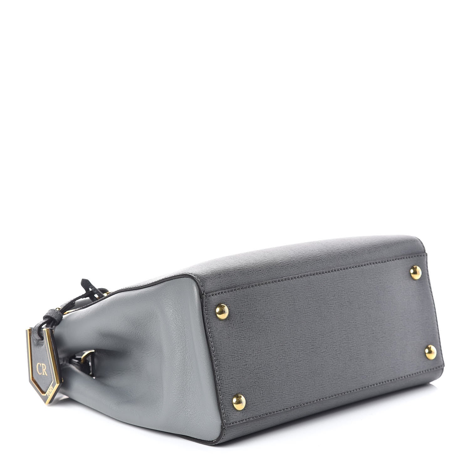 Fendi Vitello Elite Petite 2Jours Tote Grigio Grigio Chiaro 4 of 10