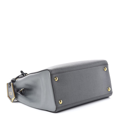 Fendi Vitello Elite Petite 2Jours Tote Grigio Grigio Chiaro 4 of 10