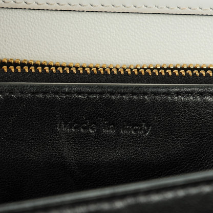 Celine Spazzolato Calfskin Medium Classic Box Flap Bag White 6 of 7
