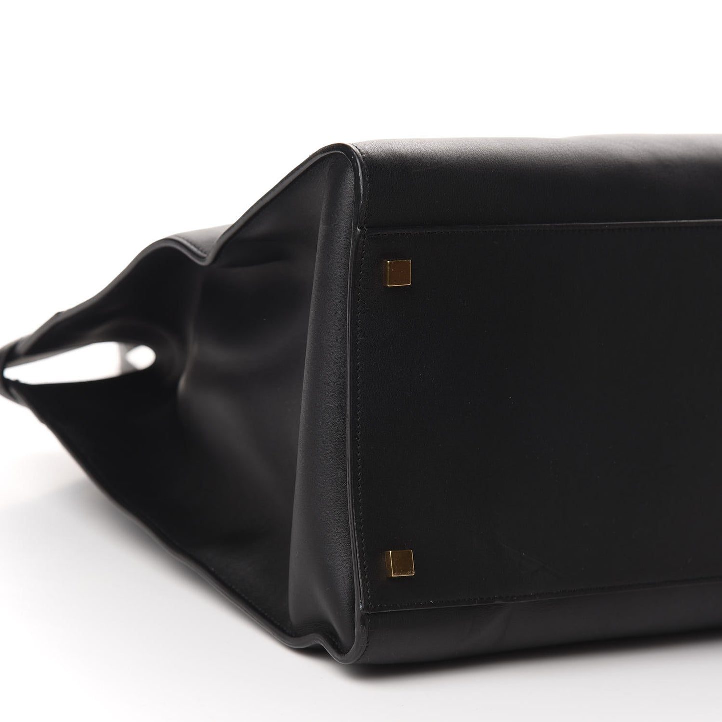 Calfskin Large Manhattan Shopper Tote Black