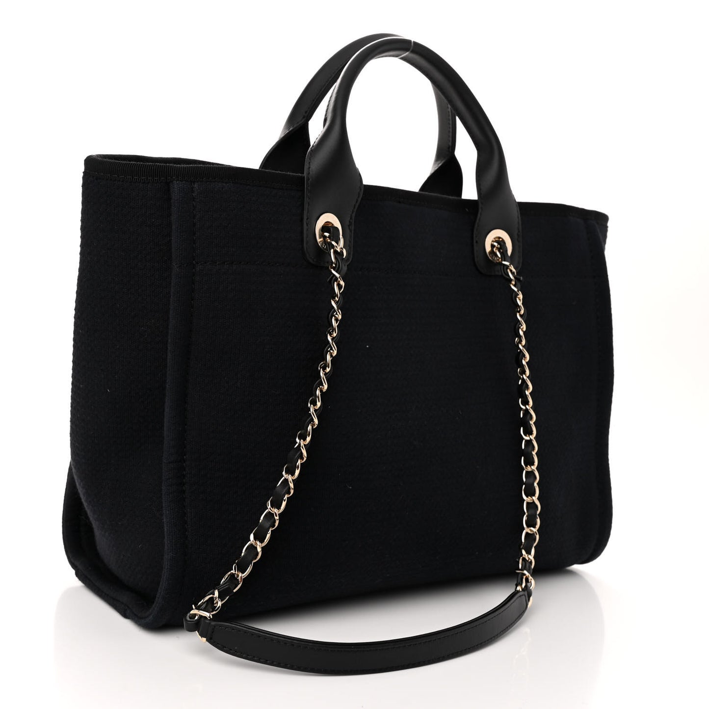 Mixed Fibers Small Deauville Tote Black