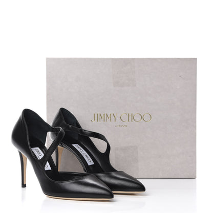 Jimmy Choo Nappa Davos 85 Pumps 38 Black 9 of 9