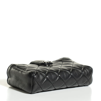Chanel Lambskin Quilted Mini Phone Holder Clutch Black 4 of 7