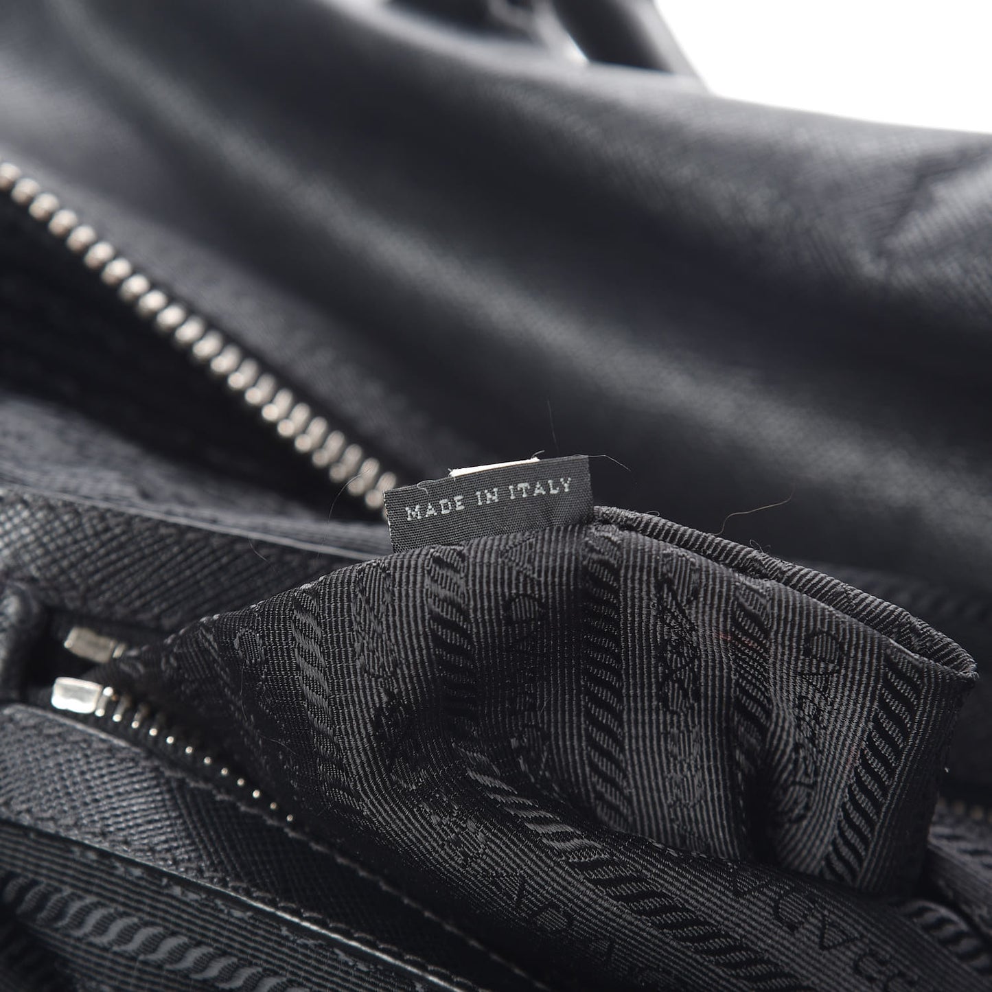 Saffiano Duffle Travel Bag Black
