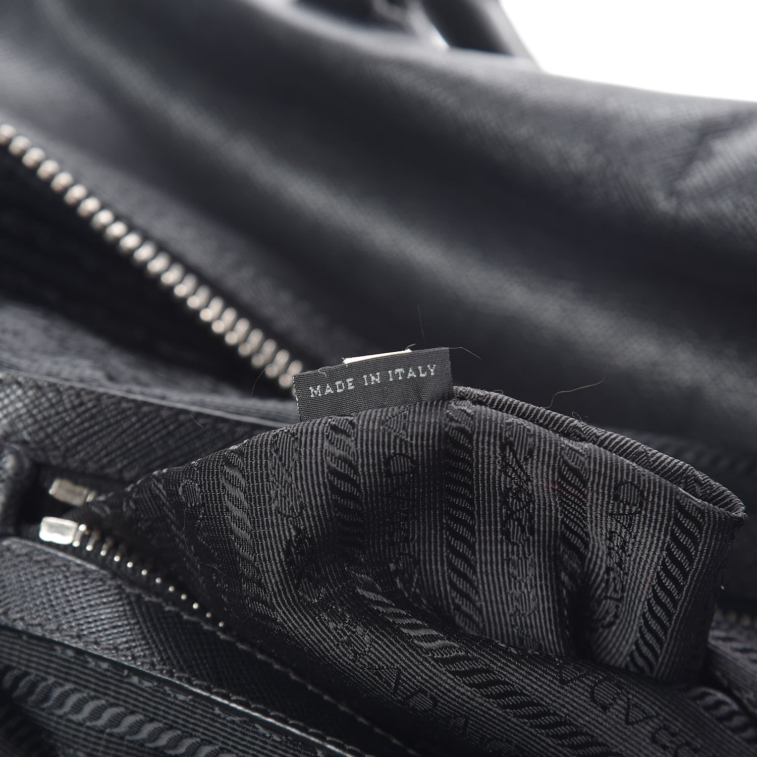 Prada Saffiano Duffle Travel Bag Black 7 of 18
