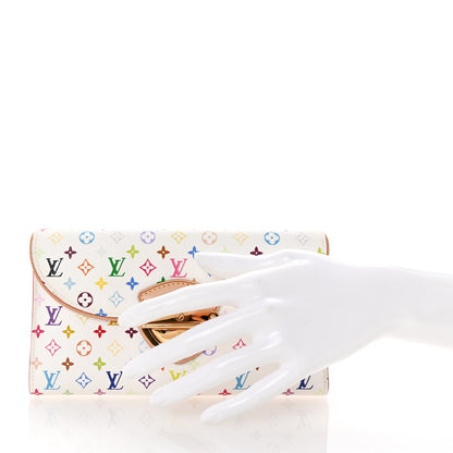 Louis Vuitton Monogram Multicolor Eugenie Wallet White Litchi 2 of 7