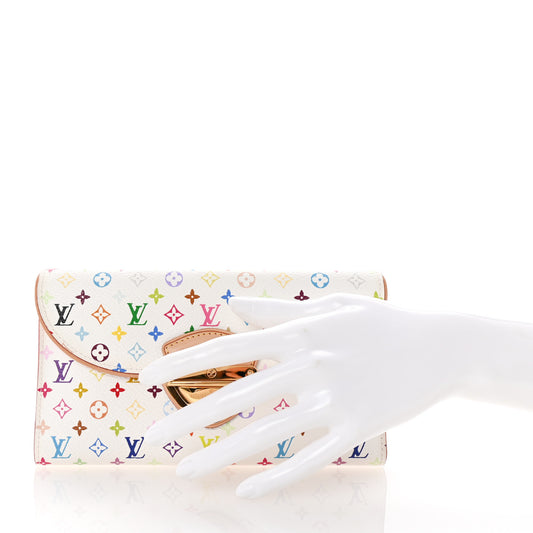 Monogram Multicolor Eugenie Wallet White Litchi