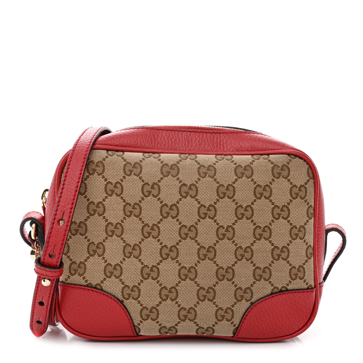 Gucci Monogram Mini Bree Messenger Bag Red 1 of 11