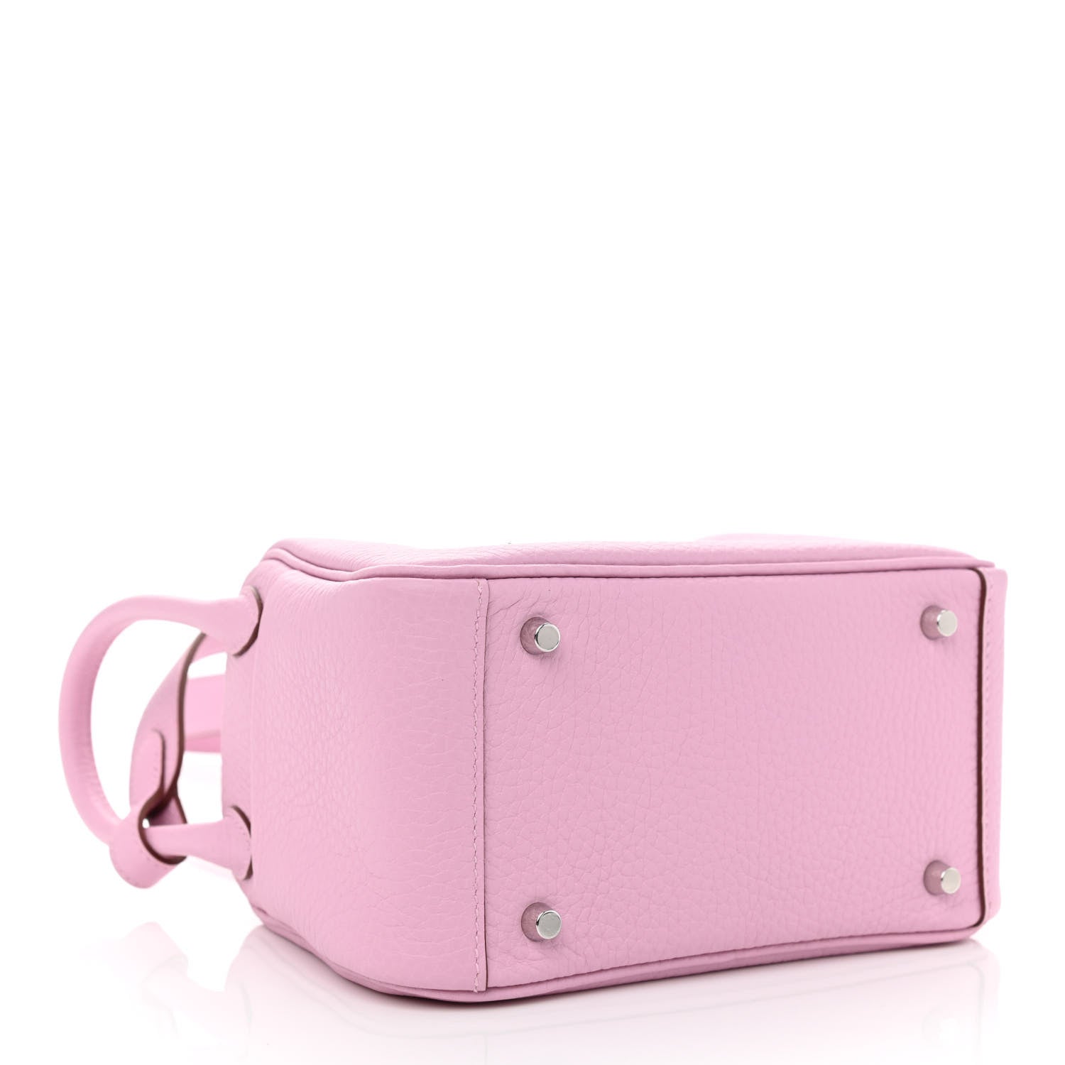 Hermes Taurillon Clemence Mini Lindy 20 Mauve Sylvestre 4 of 11
