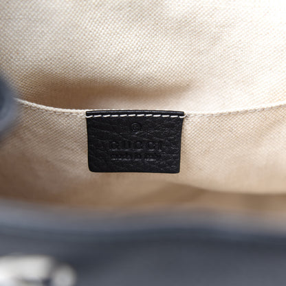 Gucci Cellarius Calfskin Medium Bamboo Backpack Black 12 of 14