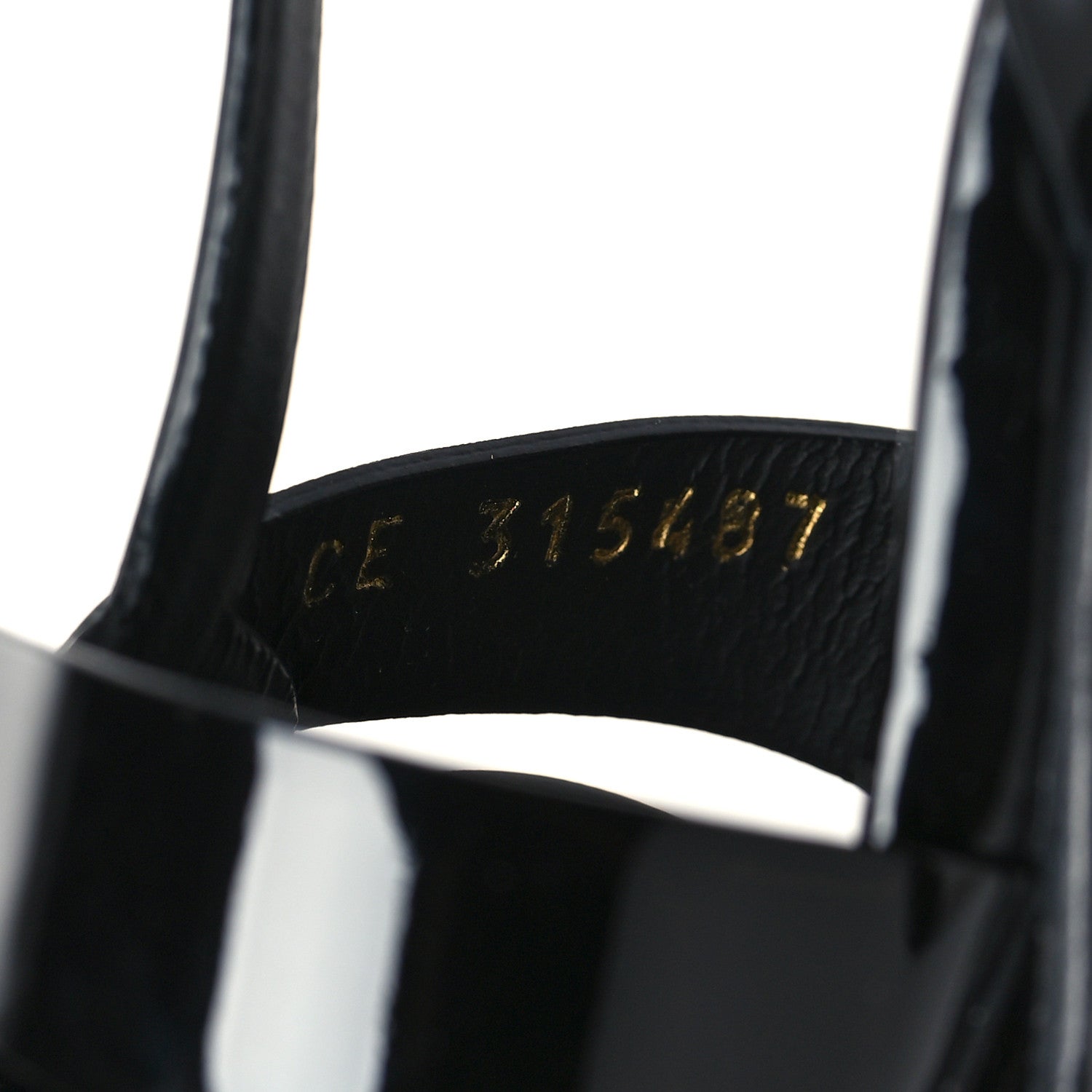 Saint Laurent Patent Tribute 105 Platform Sandals 38.5 Black 9 of 10