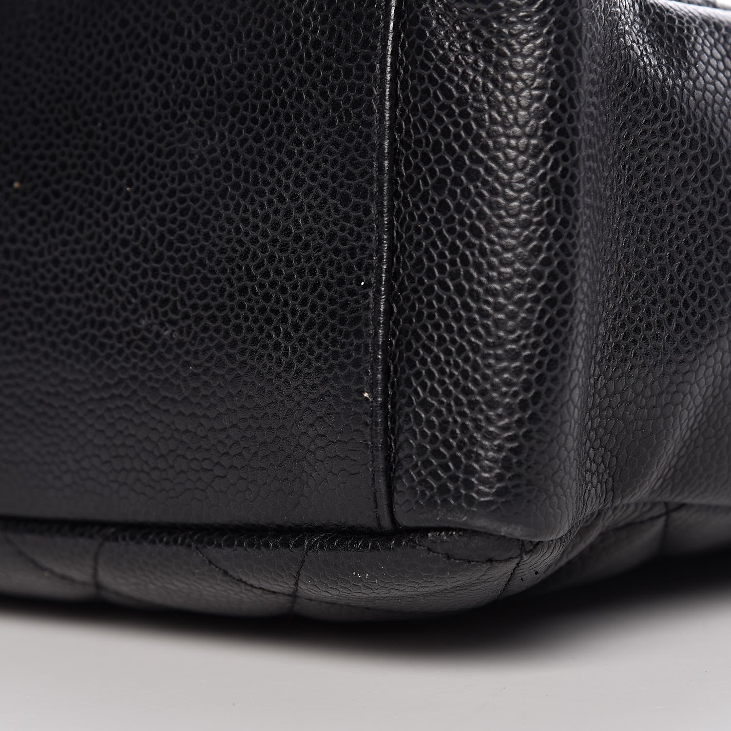 Chanel Caviar Quilted Petit Shopping Tote PST Black 10 of 11