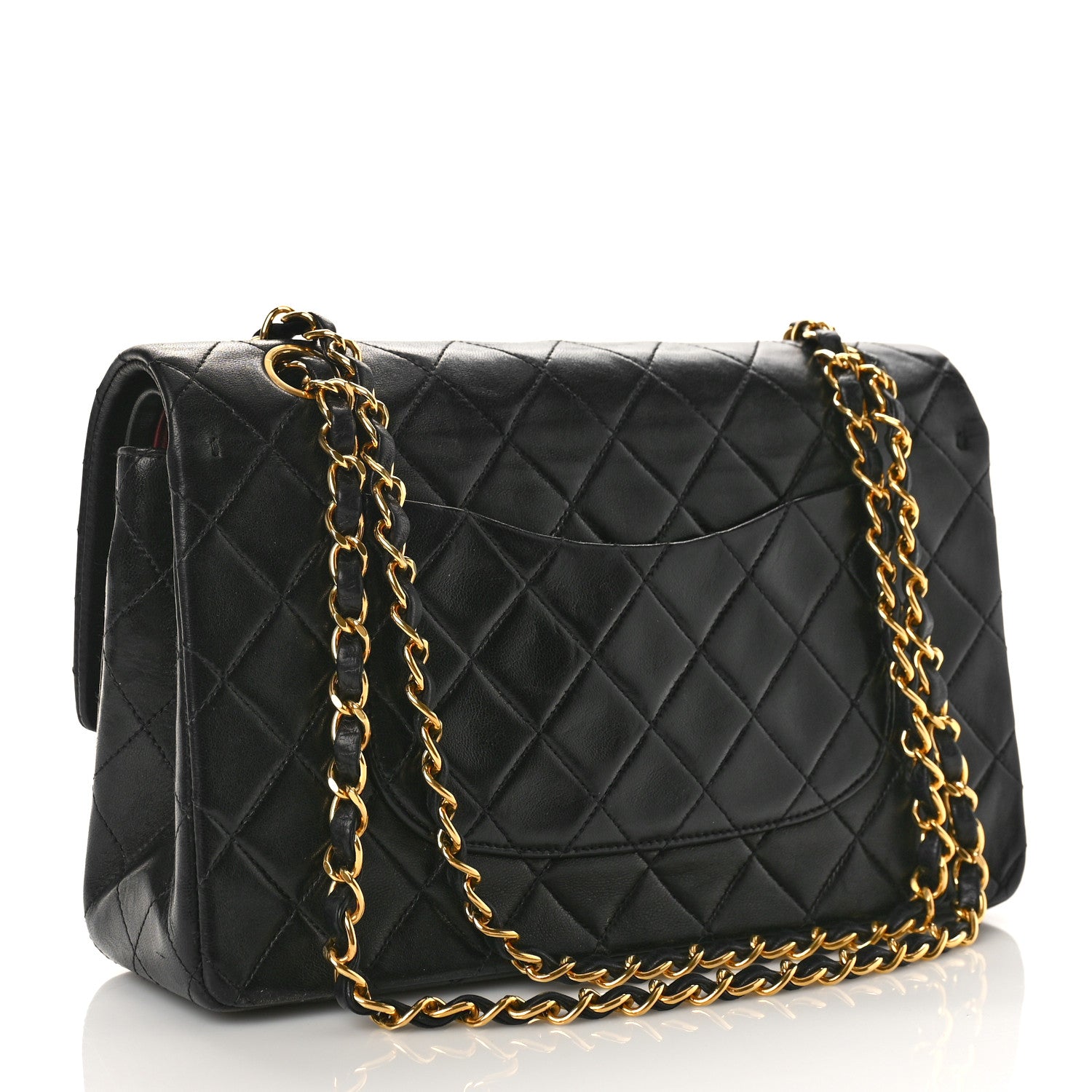 Chanel Lambskin Quilted Medium Double Flap Black 3 of 11