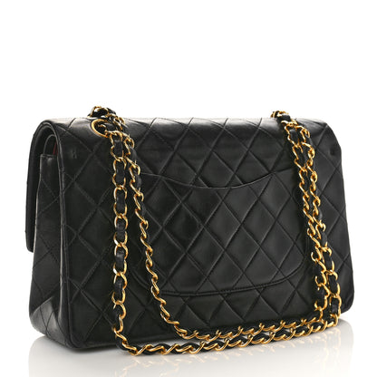 Chanel Lambskin Quilted Medium Double Flap Black 3 of 11