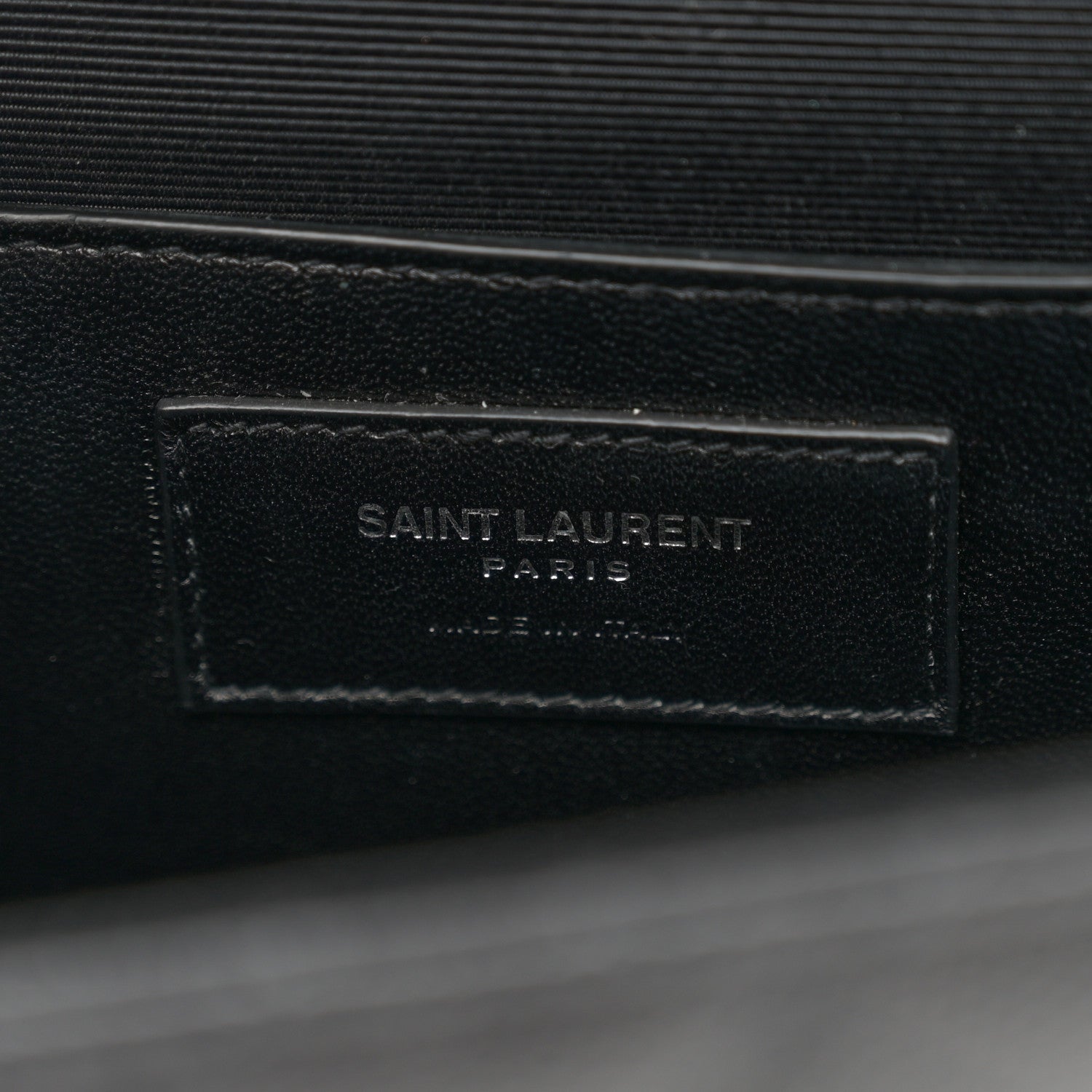 Saint Laurent Grain De Poudre Textured Mixed Matelasse Triquilt Medium Monogram Monochrome Satchel Black 6 of 11
