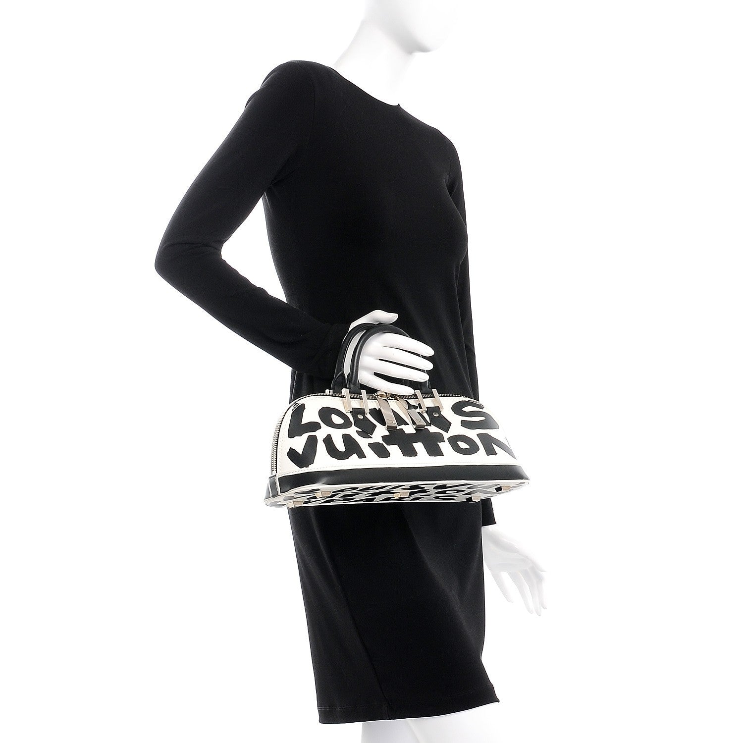 Louis Vuitton Graffiti Alma Horizontal Black 2 of 10
