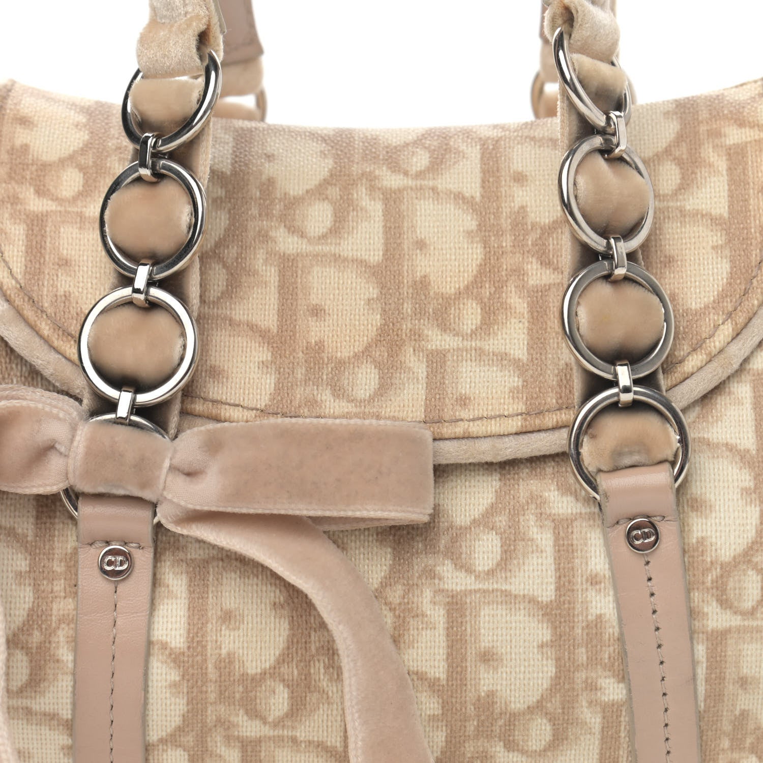 Christian Dior Monogram Mini Romantique Trotter Bag Rose 8 of 17