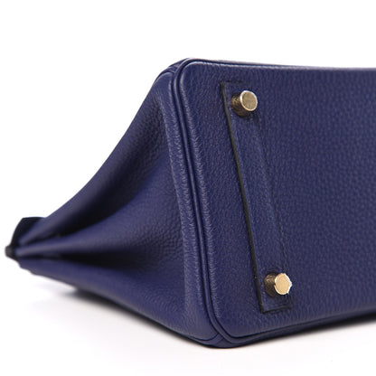 Hermes Togo Birkin 25 Bleu Encre 5 of 10
