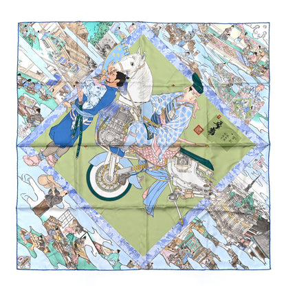 Hermes Silk Les Artisans D'Hermes Scarf 90 1 of 7