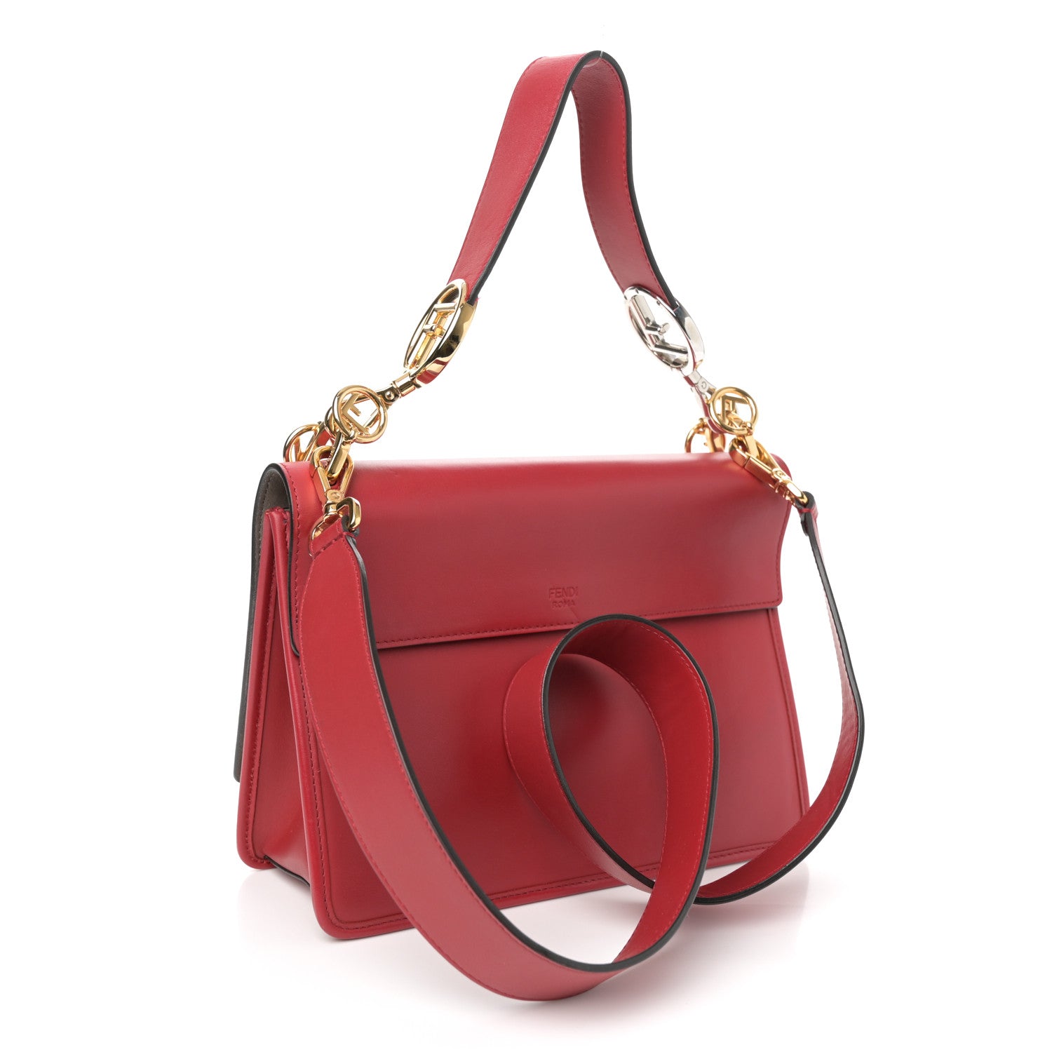 Fendi Vitello Century Opaco F is Fendi Kan I Shoulder Fragola 3 of 12