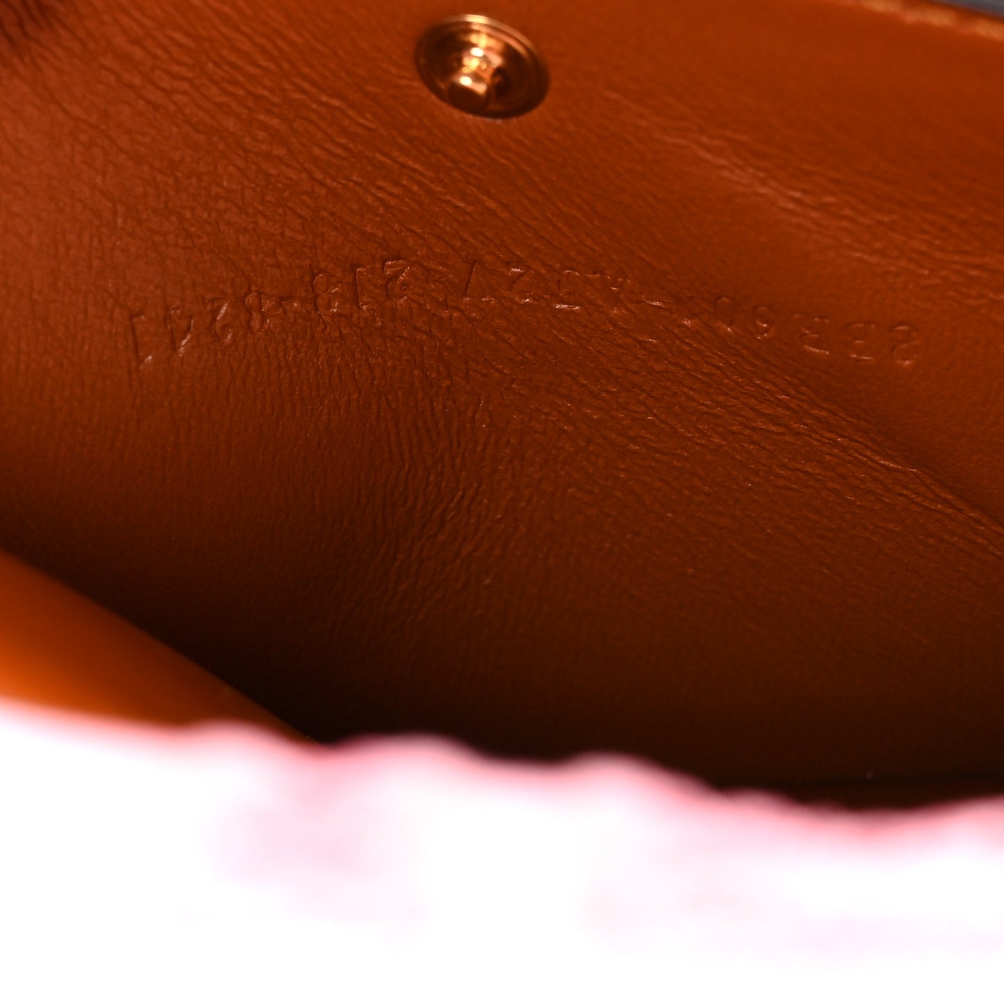 Canvas Cuoio Agata FF Ajour Embroidered Baguette Ciclamino Cuoio