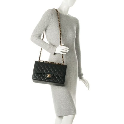 Chanel Caviar Quilted Jumbo Double Flap Black 3 of 9