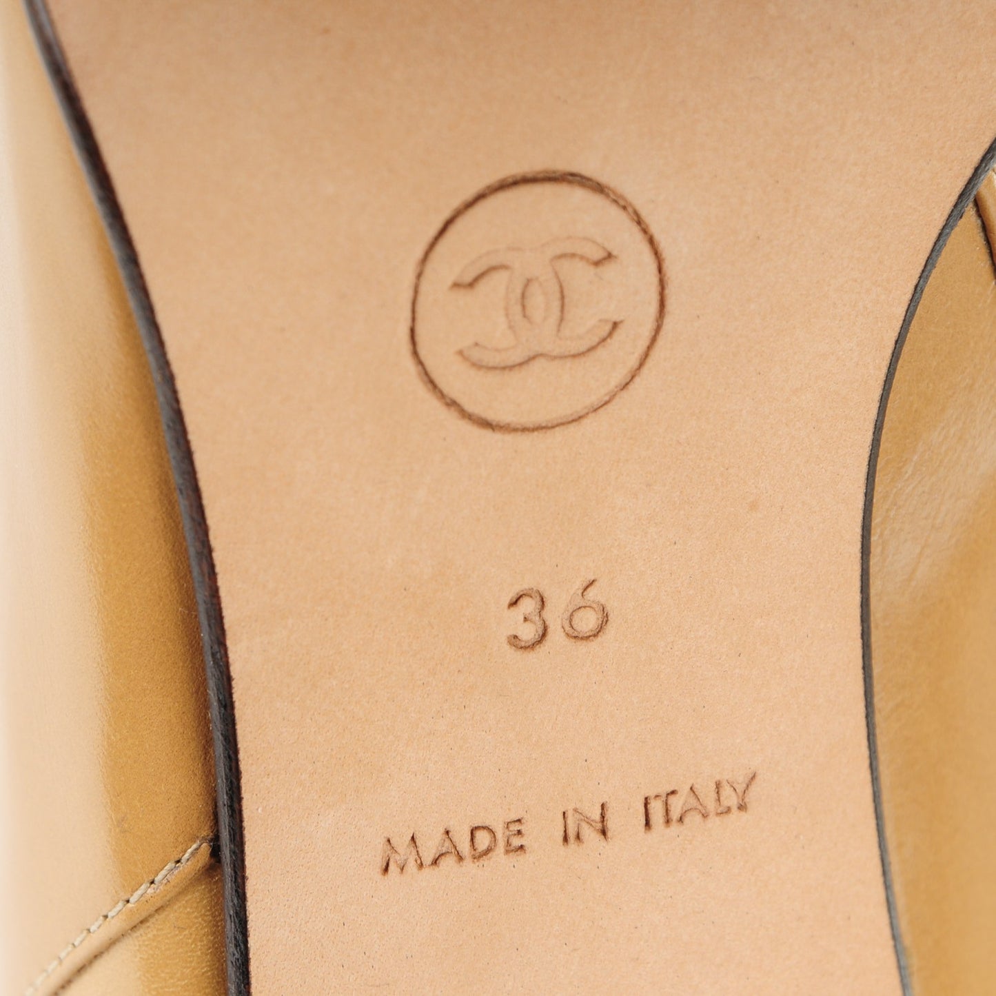 Calfskin Cap Toe Short Boots 36 Tan