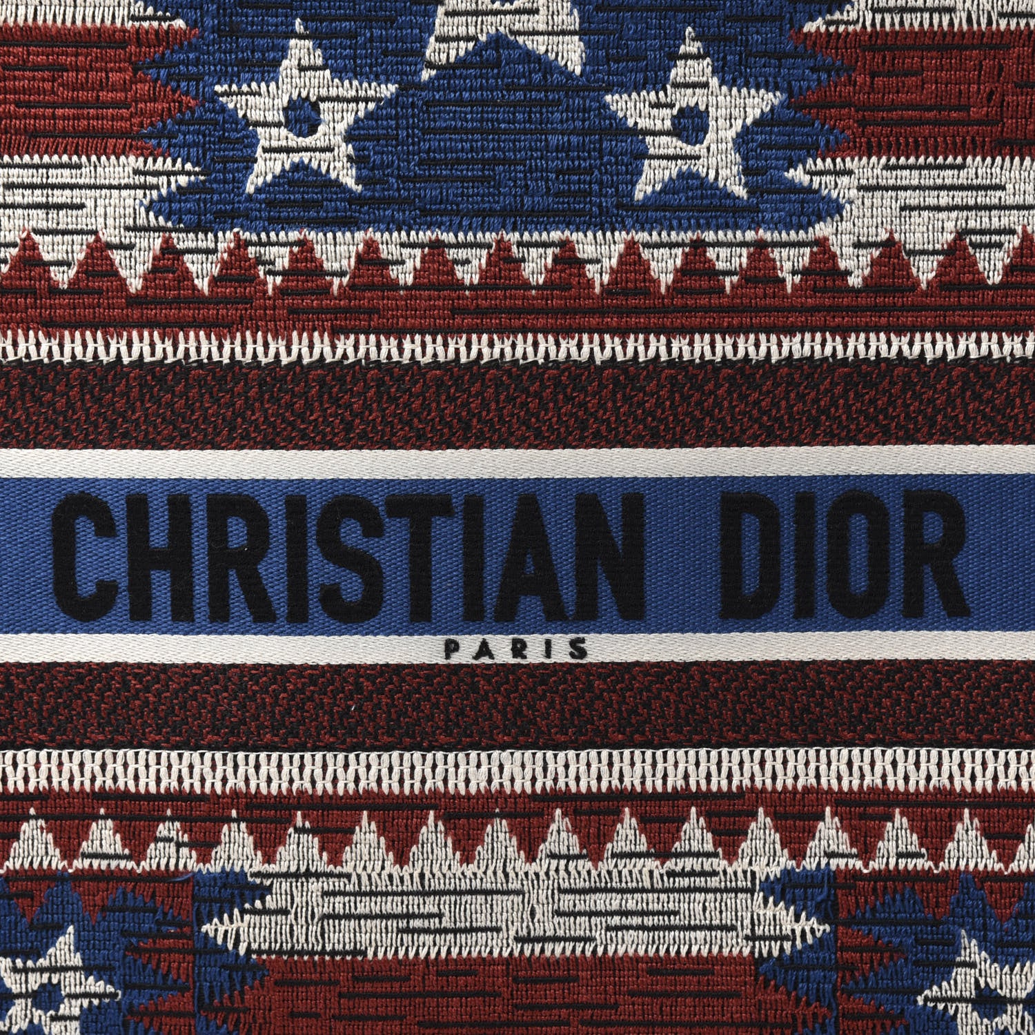 Christian Dior Canvas Embroidered Exclusive US Book Tote Multicolor 10 of 10