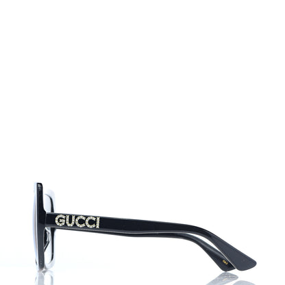 Gucci Crystal Square Frame GG Sunglasses GG0418S Black 3 of 8