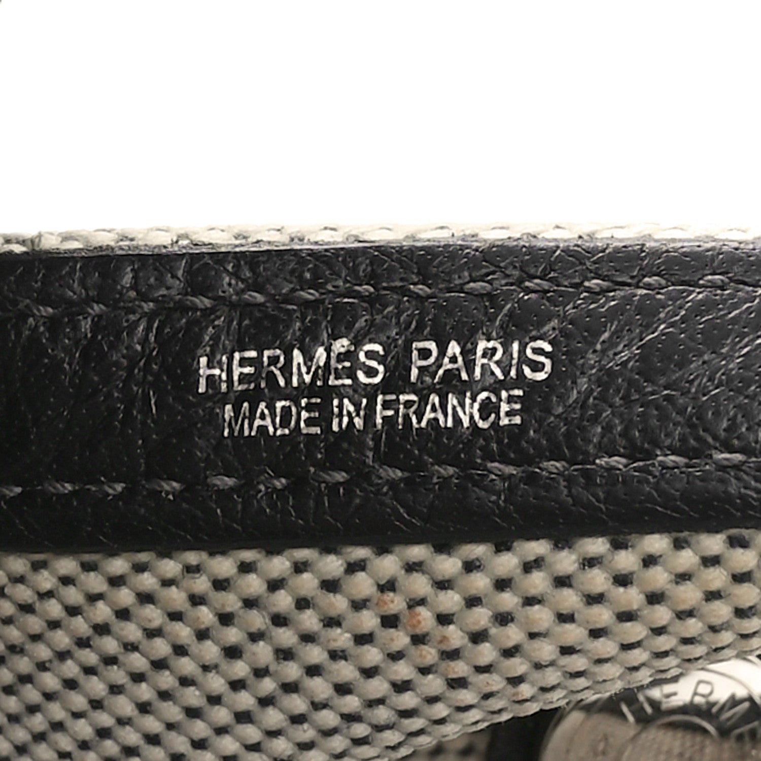 Hermes Buffle Skipper Toile Garden Party 36 MM Tote Black 6 of 10