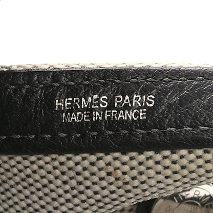 Hermes Buffle Skipper Toile Garden Party 36 MM Tote Black 6 of 10