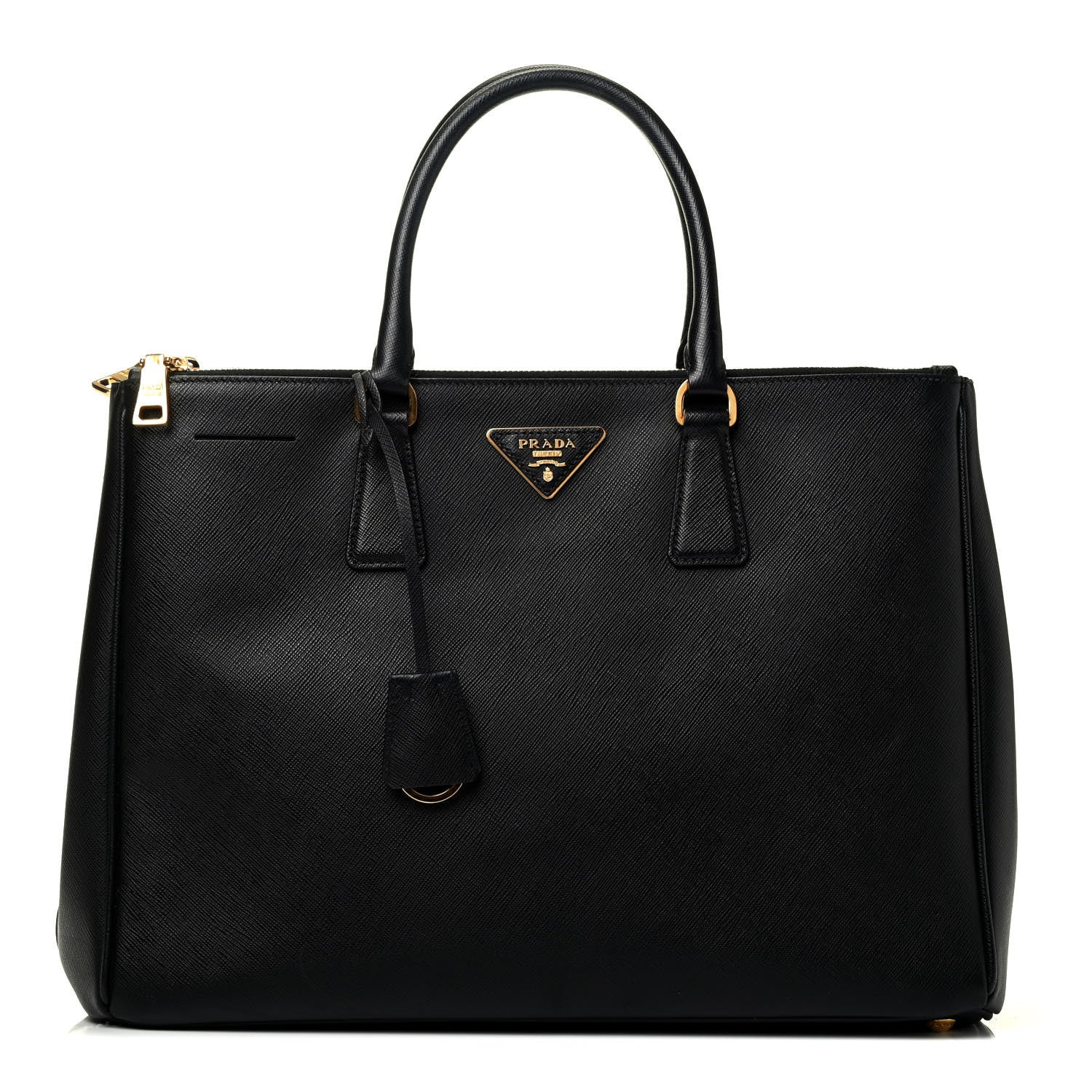 Prada Saffiano Large Galleria Double Zip Tote Black 1 of 9