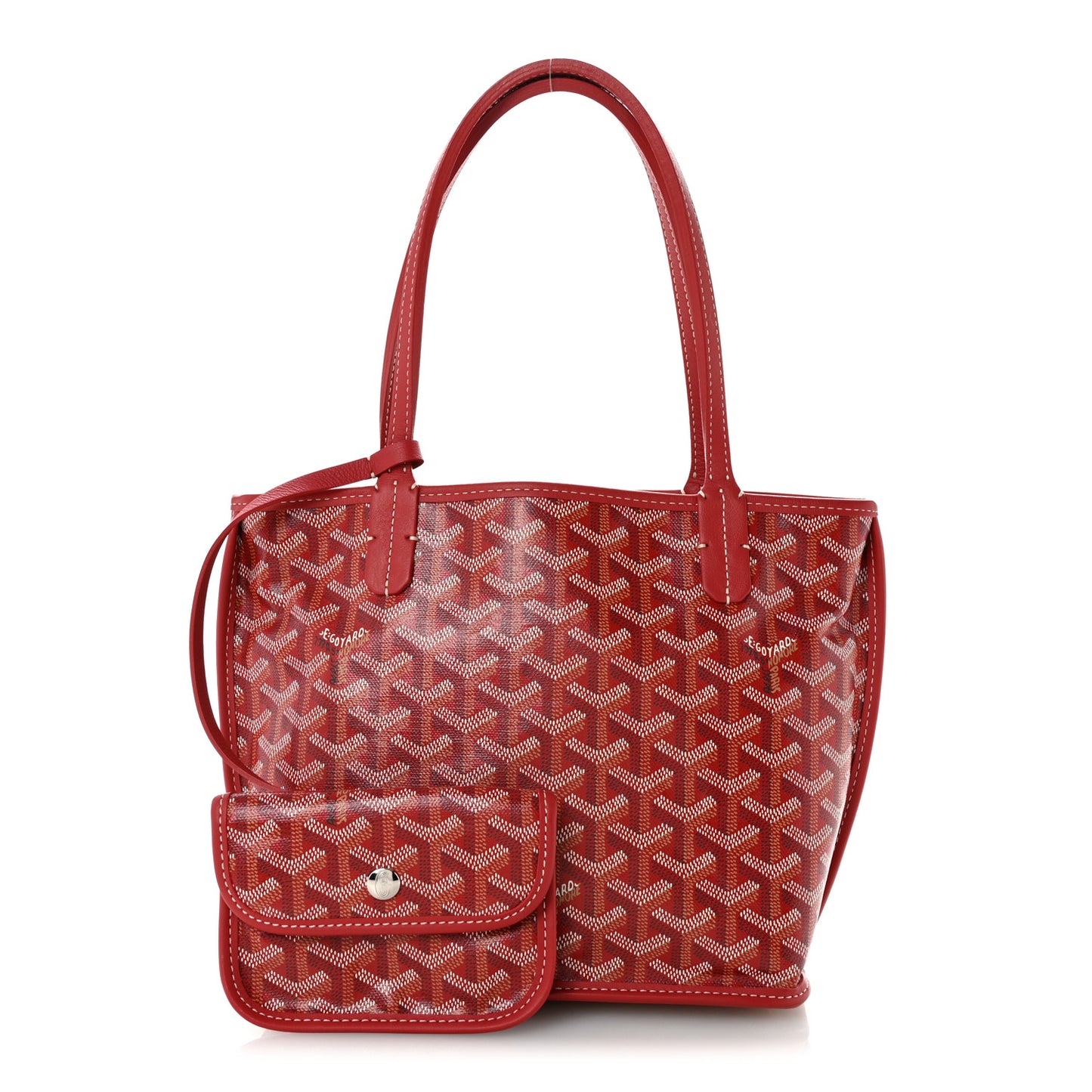 Goyardine Reversible Mini Anjou Red