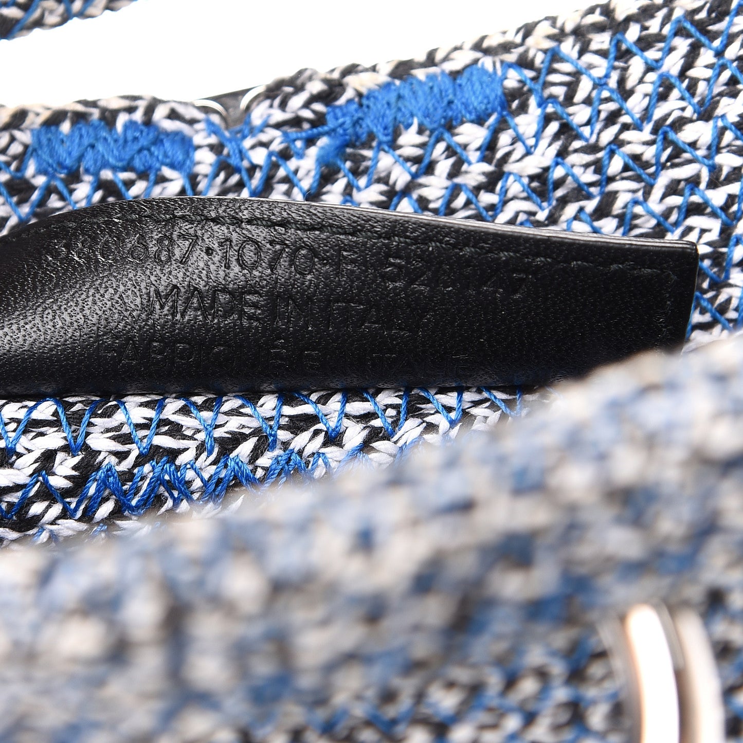 Tweed Toggle Convertible Tote Bleu