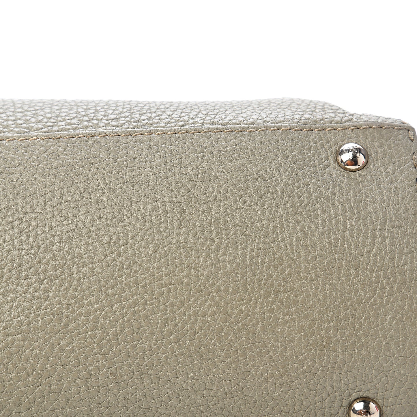 Calfskin Romano Selleria Tote Grey