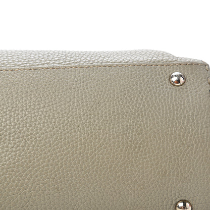 Fendi Calfskin Romano Selleria Tote Grey 12 of 13