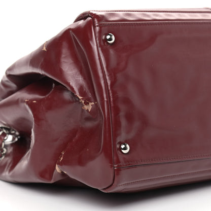 Chanel Vinyl Coco Ming Tote Dark Red 18 of 19