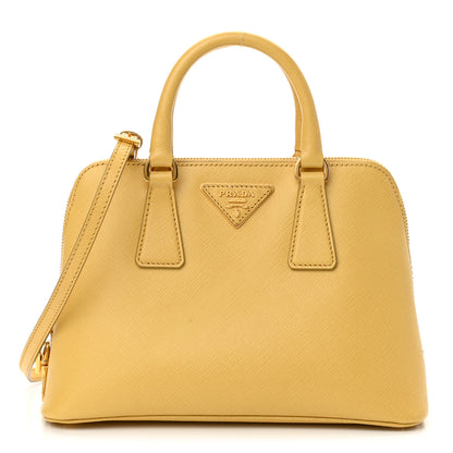 Prada Saffiano Lux Small Promenade Tote Mimosa 1 of 16
