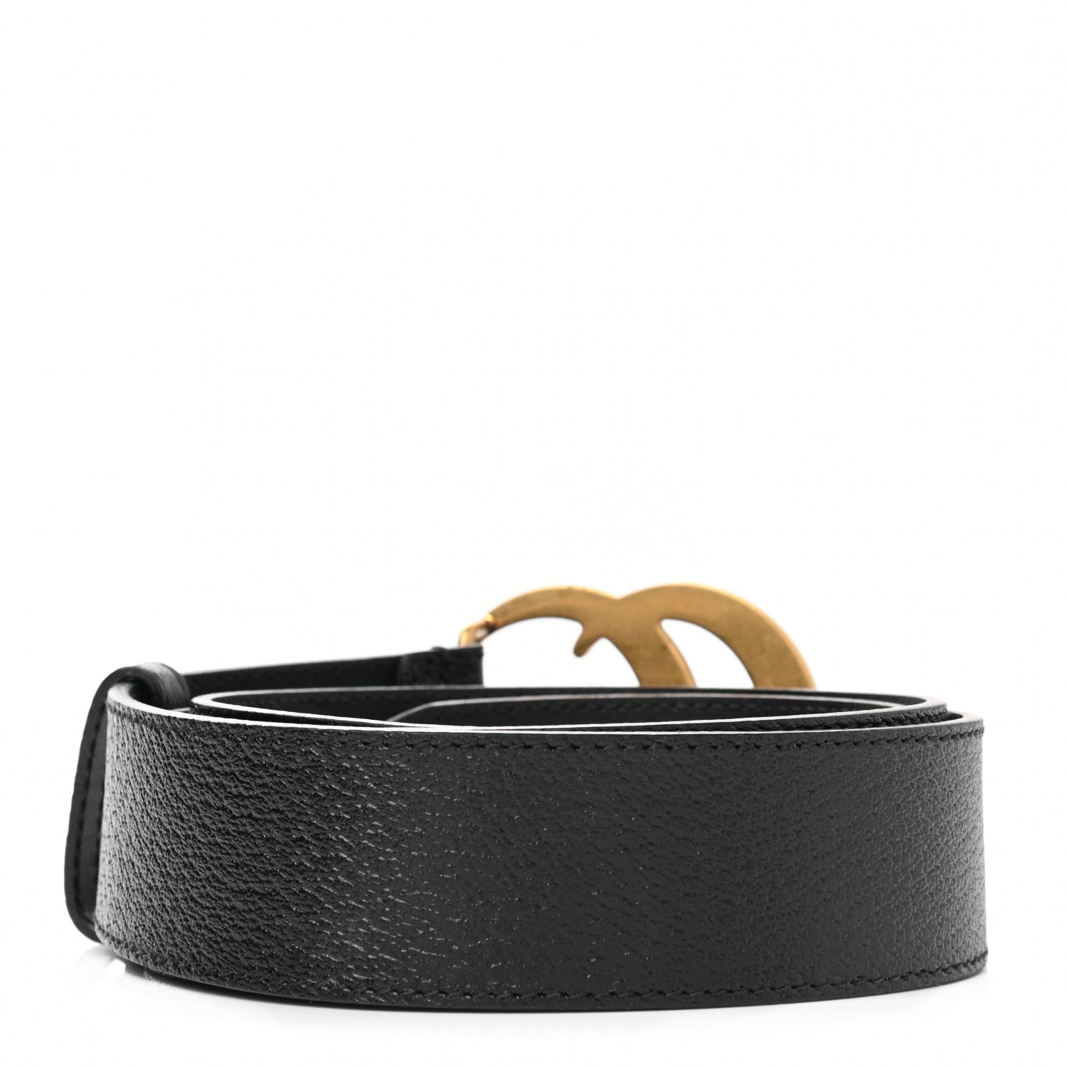 Gucci Textured Calfskin Double G 40mm Belt 105 42 Black 2 of 7