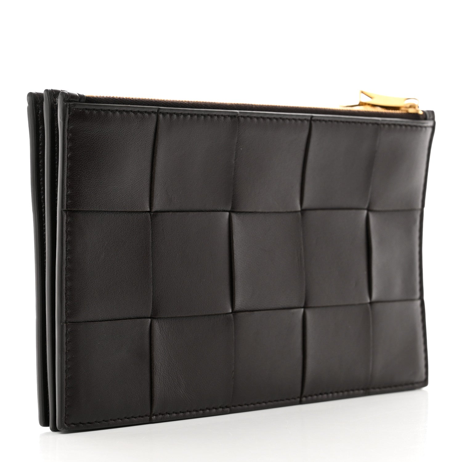 Bottega Veneta Nappa Maxi Intrecciato Triple Zip Clutch Fondant 3 of 7
