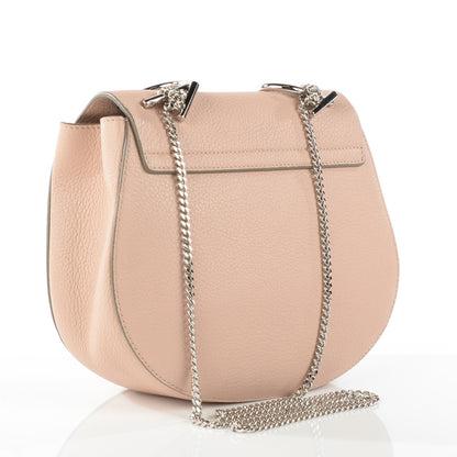 Chloe Grained Lambskin Drew Shoulder Bag Cement Pink 3 of 7