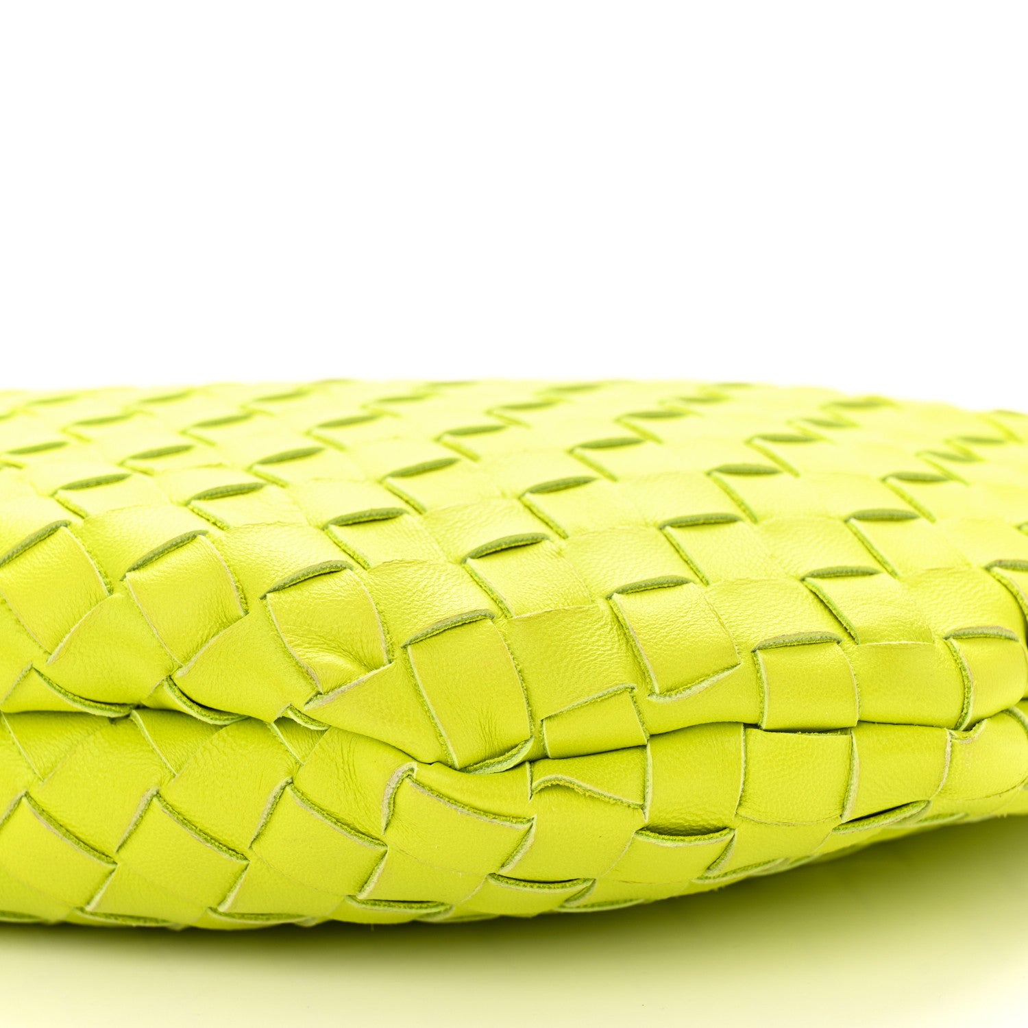 Bottega Veneta Nappa Intrecciato Small Turn Pouch Acid Kiwi 10 of 10