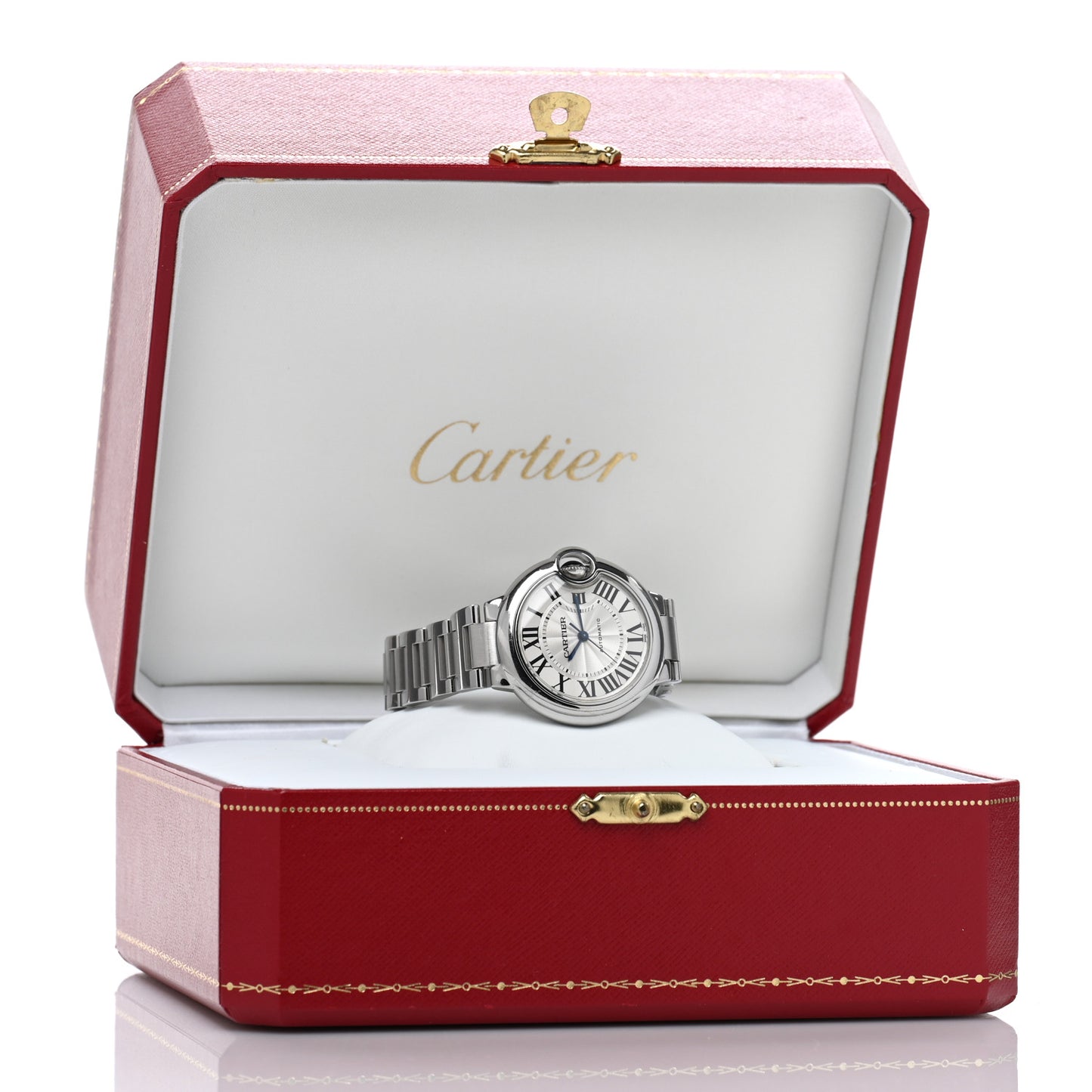Stainless Steel 33mm Ballon Bleu De Cartier Automatic Watch