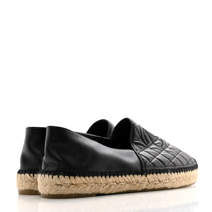 Chanel Lambskin Quilted CC Espadrilles 40 Black 4 of 11